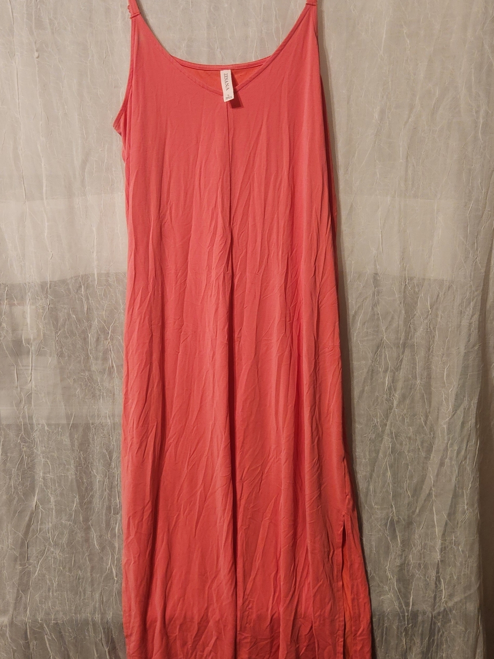 Zenana Outfitters Coral Maxi Slip Dress